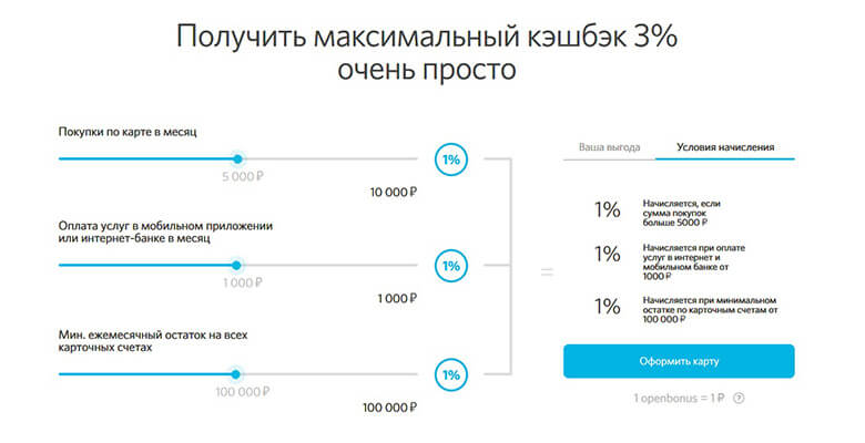 Открытие банк дебетовая